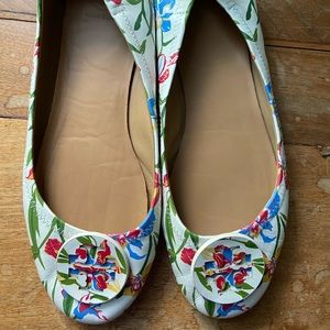 COPY - Tory Burch ballet flats floral print size …